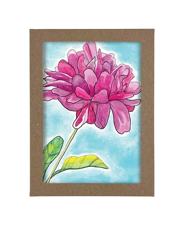 Box of Colorful Flower Cards