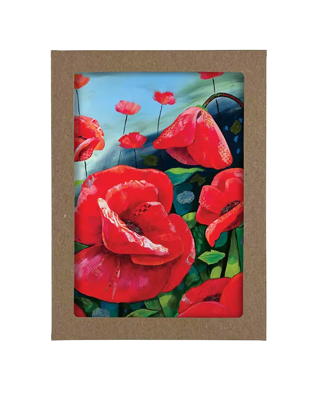 Box of Colorful Flower Cards