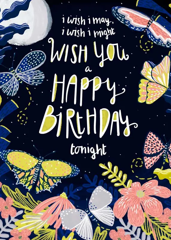 Butterfly Happy Birthday Card - Megan Dunagan