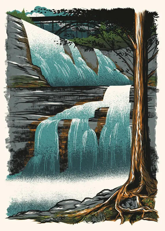 Gooseberry Falls waterfall