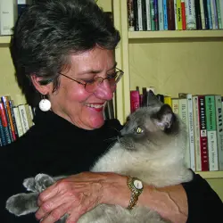 CC Barton Holding Her Cat