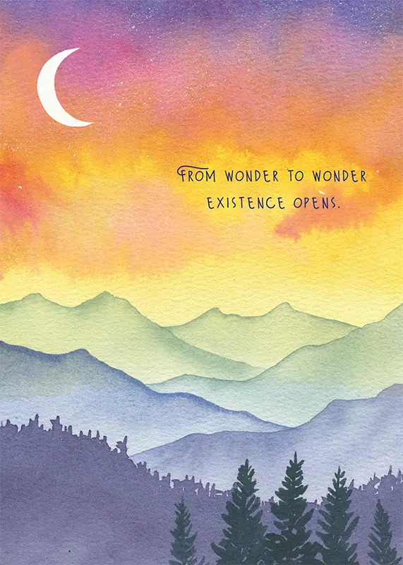 Rainbow Skies with Crescent