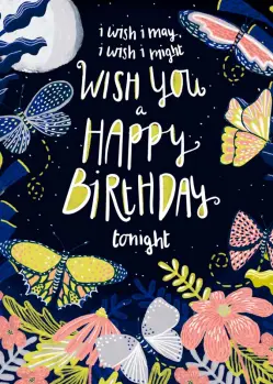 Butterfly Happy Birthday Card - Megan Dunagan