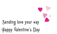 Black Bird and Pink Heart Petals Flower