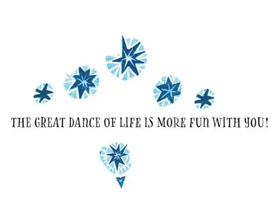 Great Blue Arabesque