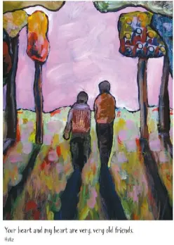 A Couple Walking Through A Clearing in the Woods