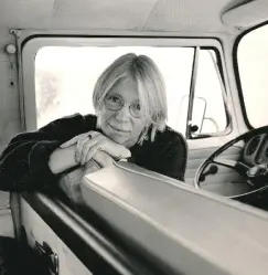 Betsey Bowen Sitting in a Car