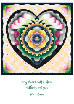 Stitched and Beaded Heart