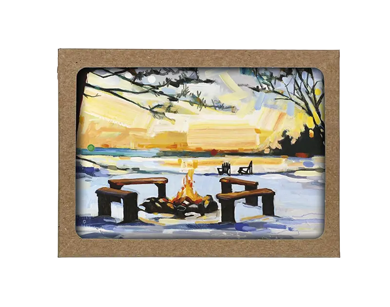 box of cards featuring