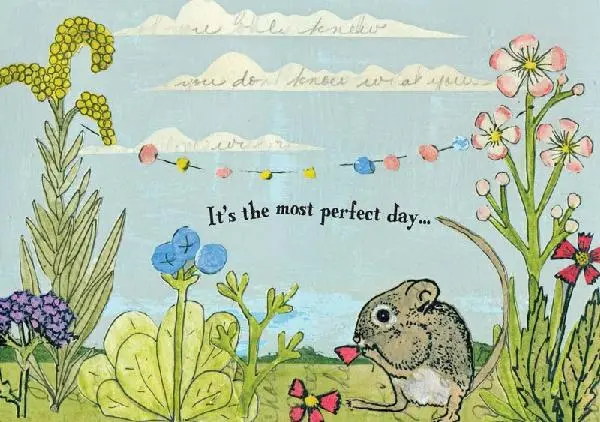 Mouse Eating flower Petals
