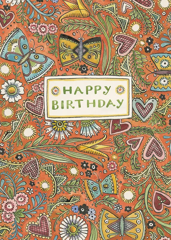 Red Butterfly Birthday